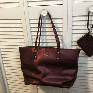 Coach Tote with matching wristlet